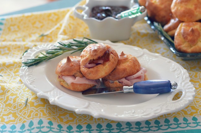 Rosemary and Irish Cheddar Gougeres -- VRAI Magazine