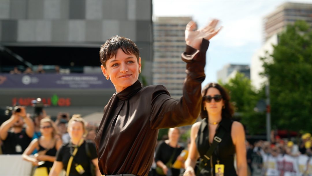 Emma Corrin Wears Saint Laurent