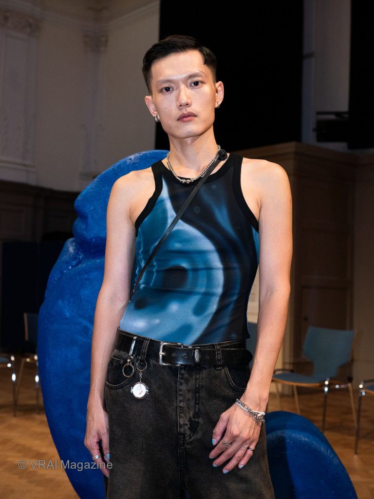 Designer Ray Chu at London Fashion Week