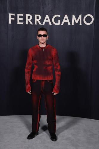 Salvatore Ferragamo - Arrivals - Milan Fashion Week Fall/Winter 2023-2024