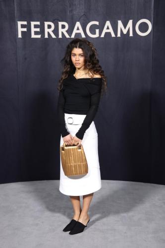 Salvatore Ferragamo - Arrivals - Milan Fashion Week Fall/Winter 2023-2024