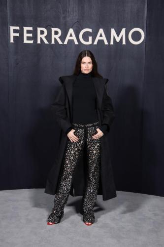 Salvatore Ferragamo - Arrivals - Milan Fashion Week Fall/Winter 2023-2024