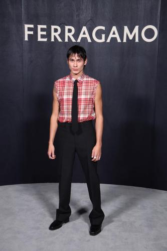 Salvatore Ferragamo - Arrivals - Milan Fashion Week Fall/Winter 2023-2024