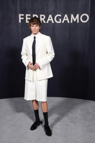 Salvatore Ferragamo - Arrivals - Milan Fashion Week Fall/Winter 2023-2024
