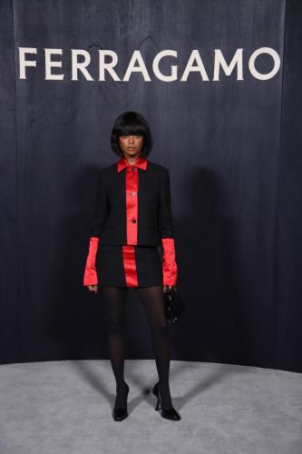 Salvatore Ferragamo - Arrivals - Milan Fashion Week Fall/Winter 2023-2024