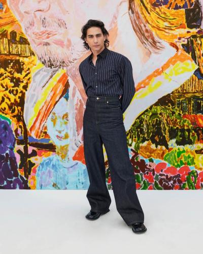 LOEWE FW24 MENS SHOW GUEST ARRIVALS ENZO VOGRINCIC RGB CROPPED 4X5