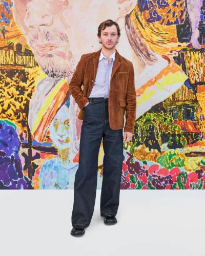 LOEWE FW24 MENS SHOW GUEST ARRIVALS HARRY LAWTEY RGB CROPPED 4X5