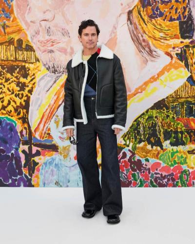 LOEWE FW24 MENS SHOW GUEST ARRIVALS MATT BOMER RGB  CROPPED 4X5