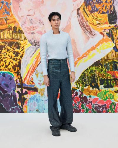 LOEWE FW24 MENS SHOW GUEST ARRIVALS PHUWIN TANGSAKYUN RGB CROPPED 4X5
