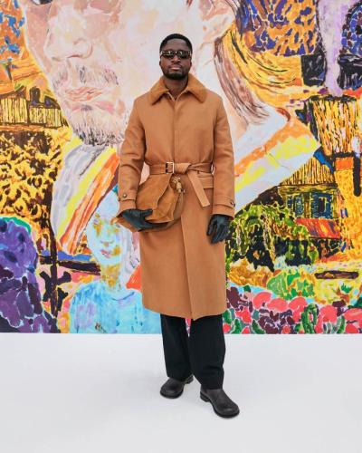 LOEWE FW24 MENS SHOW GUEST ARRIVALS STEPHANE BAK RGB  CROPPED 4X5