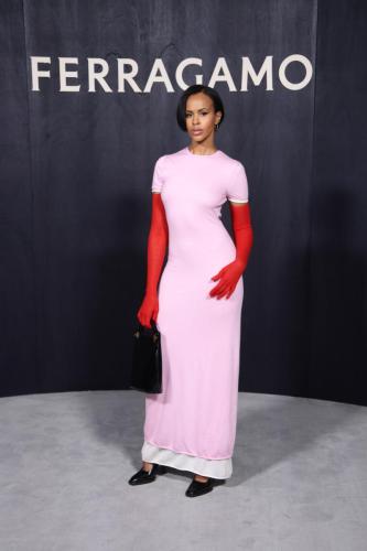 Salvatore Ferragamo - Arrivals - Milan Fashion Week Fall/Winter 2023-2024