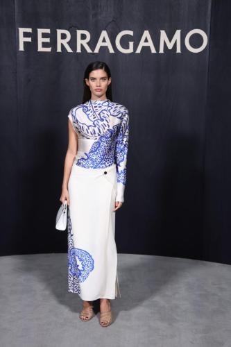 Salvatore Ferragamo - Arrivals - Milan Fashion Week Fall/Winter 2023-2024